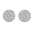 GRILLE HAUT-PARLEUR UNIVERSELLE D130 RONDE BLANCHE (4218B) PAIRE